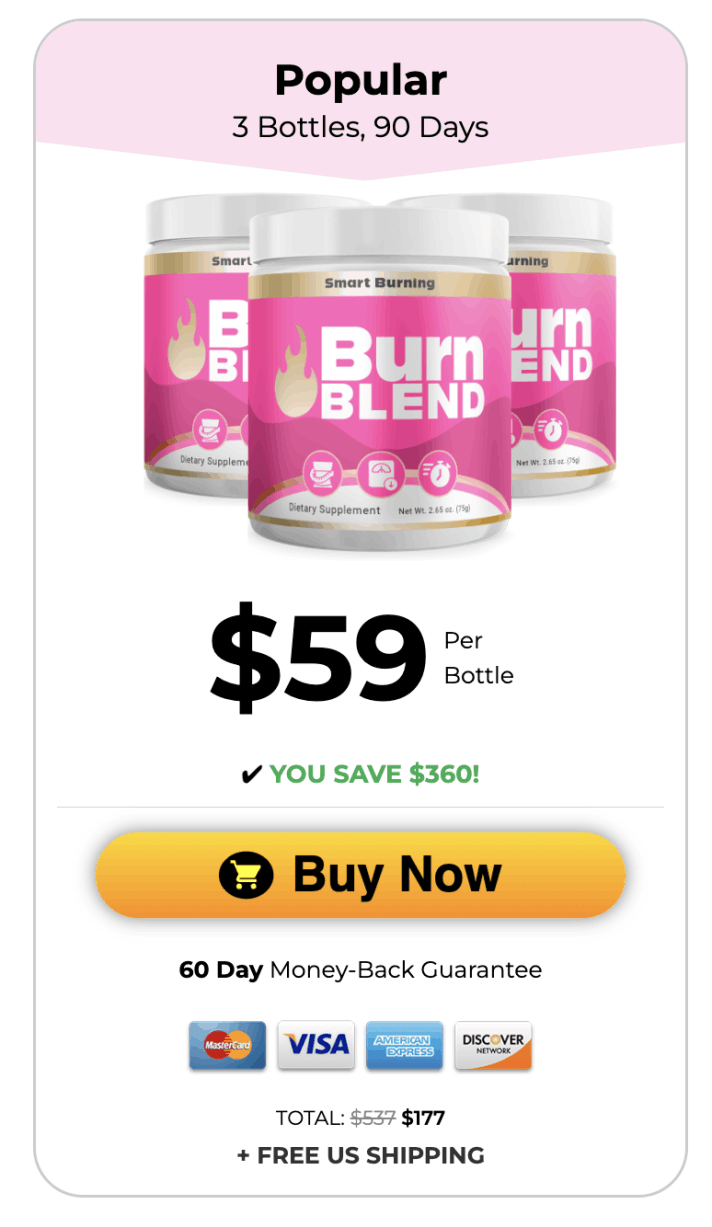Order BurnBlend Three Bottles